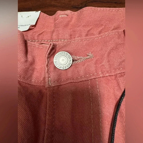 Levi's 551z Jeans Men 32, Adult Casual Pink Outdoors Pocket Button Straight Fit - Picture 7 of 11